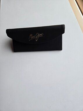 MAUI JIM AUTHENTIC EYEGLASSES SUNGLASSES BLACK GOLD FLAP CASE CLOTH